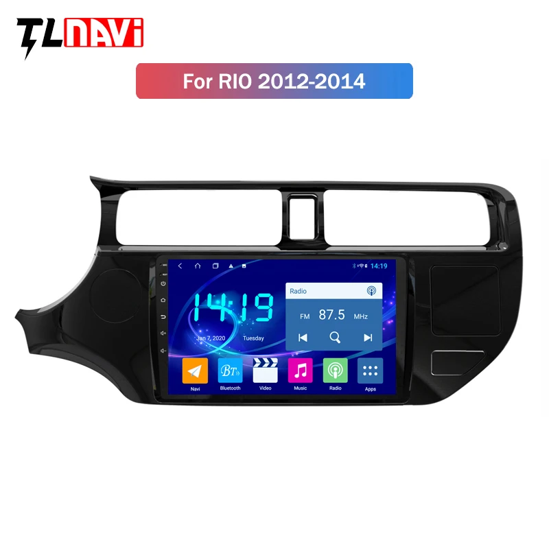 Ips 4G + 64G Android 9 0 плеер умный Автомобильный мультимедийный радио для 2012 2016 KIA RIO gps USB