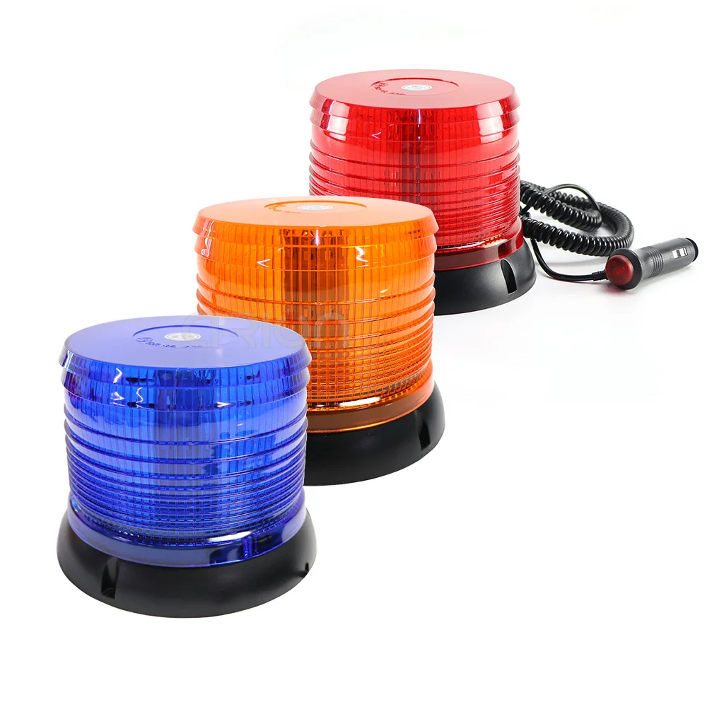 

40 LED Car Truck Roof Strobe Light Warning Signal Lamp Flashing Emergency Beacon for Tractor Trailer Boat 7 Modes Blue Red Amber