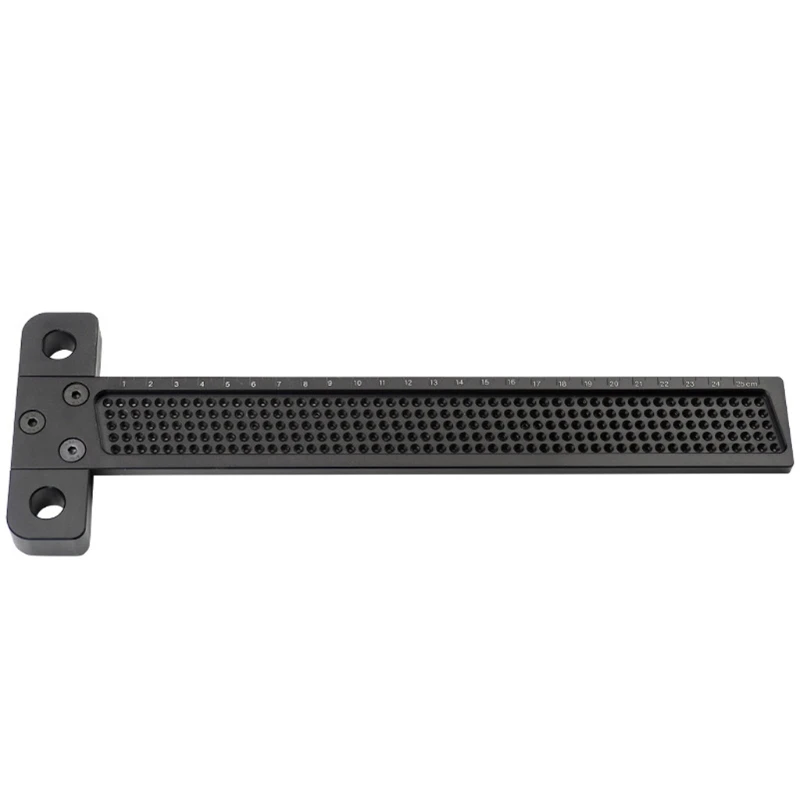 Woodworking Ruler Aluminum Alloy T-shaped Hole Positioning Scriber Marking Gauge
Woodworking Ruler Aluminum Alloy T-shaped Hole Positioning Scriber Marking Gauge
