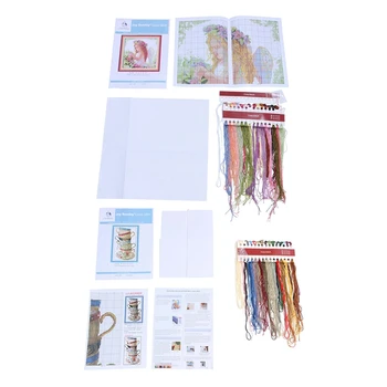 2 Set DIY Handmade Needlework Cross Stitch Set Embroidery Kit 14CT Cross-Stitching Home Decoration, 35x35cm & 28x42cm 
2 Set DIY Handmade Needlework Cross Stitch Set Embroidery Kit 14CT Cross-Stitching Home Decoration, 35x35cm & 28x42cm