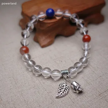 Natural Clear Quartz Real 925 Silver Sterling Bracelets & Bangles for Women Crystal Charm Bracelet Jewelry 
Natural Clear Quartz Real 925 Silver Sterling Bracelets & Bangles for Women Crystal Charm Bracelet Jewelry