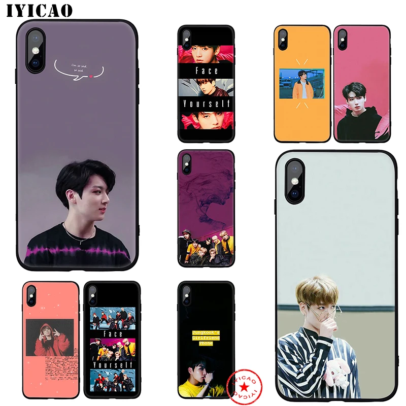 IYICAO Jung Kook K Pop Soft Case for iphone 11 Pro Xr Xs Max 6 6s 7 8 Plus 5 5s Se Silicone TPU |