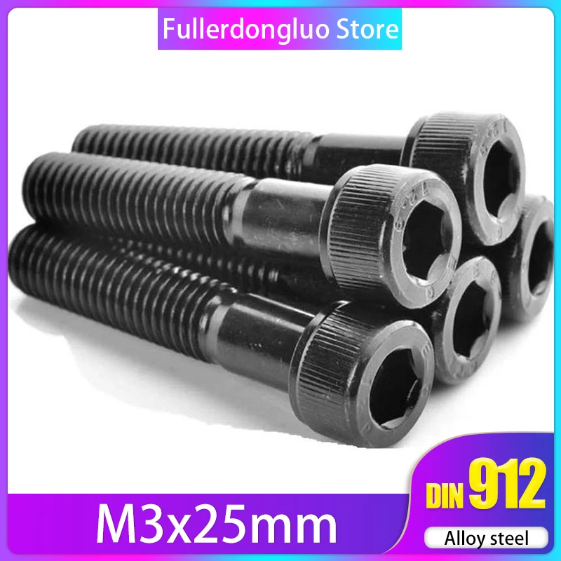 M3x25 Screw Alloy Steel Socket Cap Screw, (Pkg of 100), Hex Drive Class 12.9 ( m3*25 m3 25mm m3*25 )
M3x25 Screw Alloy Steel Socket Cap Screw, (Pkg of 100), Hex Drive Class 12.9 ( m3*25 m3 25mm m3*25 )