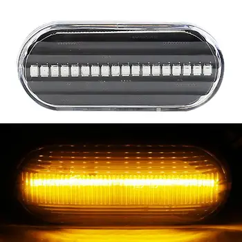 Smoked Lens Sequential Flowing LED Side Marker Lights with Sufficient Durability and Ruggedness for VW Golf Jetta Bora Mk4
Smoked Lens Sequential Flowing LED Side Marker Lights with Sufficient Durability and Ruggedness for VW Golf Jetta Bora Mk4