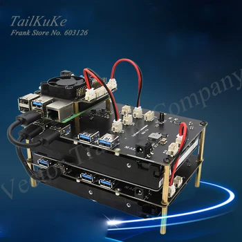 Raspberry Pi 4 B 3.5-inch SATA hard disk storage expansion board can be stacked Raspberry Pi NAS cluster X835
Raspberry Pi 4 B 3.5-inch SATA hard disk storage expansion board can be stacked Raspberry Pi NAS cluster X835