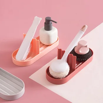 Kitchen Plastic Rag Storage Rack Free Punching Belt Diversion Groove Pot Brush Cup Brush Drain Storage Rack
Kitchen Plastic Rag Storage Rack Free Punching Belt Diversion Groove Pot Brush Cup Brush Drain Storage Rack