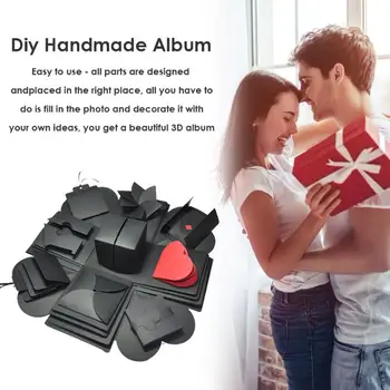 Surprise Quadrilateral Exploding Boxes Handmade Album Birthday Gifts Photo Customization Easy to Use for Anniversary Present
Surprise Quadrilateral Exploding Boxes Handmade Album Birthday Gifts Photo Customization Easy to Use for Anniversary Present
