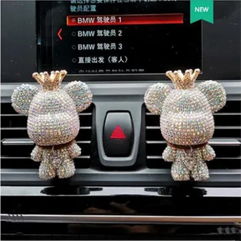Creative new product car air outlet perfume clip diamond violent bear fragrance light cute ornament decoration supplies 
Creative new product car air outlet perfume clip diamond violent bear fragrance light cute ornament decoration supplies
