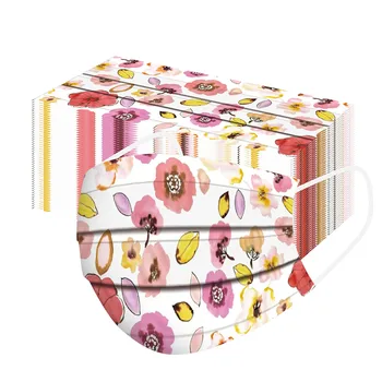 50pc Flowers Printing Facemask Disposable Breathable Mask Non-woven Protection Masque 3ply Skin-friendly Mask Earloop Masque
50pc Flowers Printing Facemask Disposable Breathable Mask Non-woven Protection Masque 3ply Skin-friendly Mask Earloop Masque
