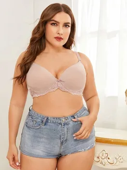 Large Bra Solid Color Simple Lace Underwear Bra Gathered Anti Sagging 40 42 44 46 48 50E Cup for Women
Large Bra Solid Color Simple Lace Underwear Bra Gathered Anti Sagging 40 42 44 46 48 50E Cup for Women