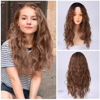 LUPU 23 Inches Long Curly Synthetic Wig For Black/White Women Ombre Black Brown Cosplay Wigs High Temperture Fiber False Hair
LUPU 23 Inches Long Curly Synthetic Wig For Black/White Women Ombre Black Brown Cosplay Wigs High Temperture Fiber False Hair