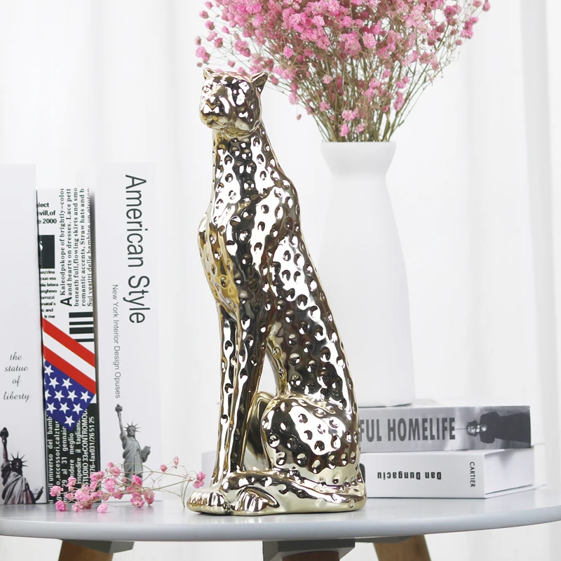 21CM MODERN GEOMETRIC CERAMICS LEOPARD STATUE ABSTRACT LUCKY GOLD PANTHER SCULPTURE WILDLIFE DECOR GIFT CRAFT ORNAMENT R4309
21CM MODERN GEOMETRIC CERAMICS LEOPARD STATUE ABSTRACT LUCKY GOLD PANTHER SCULPTURE WILDLIFE DECOR GIFT CRAFT ORNAMENT R4309