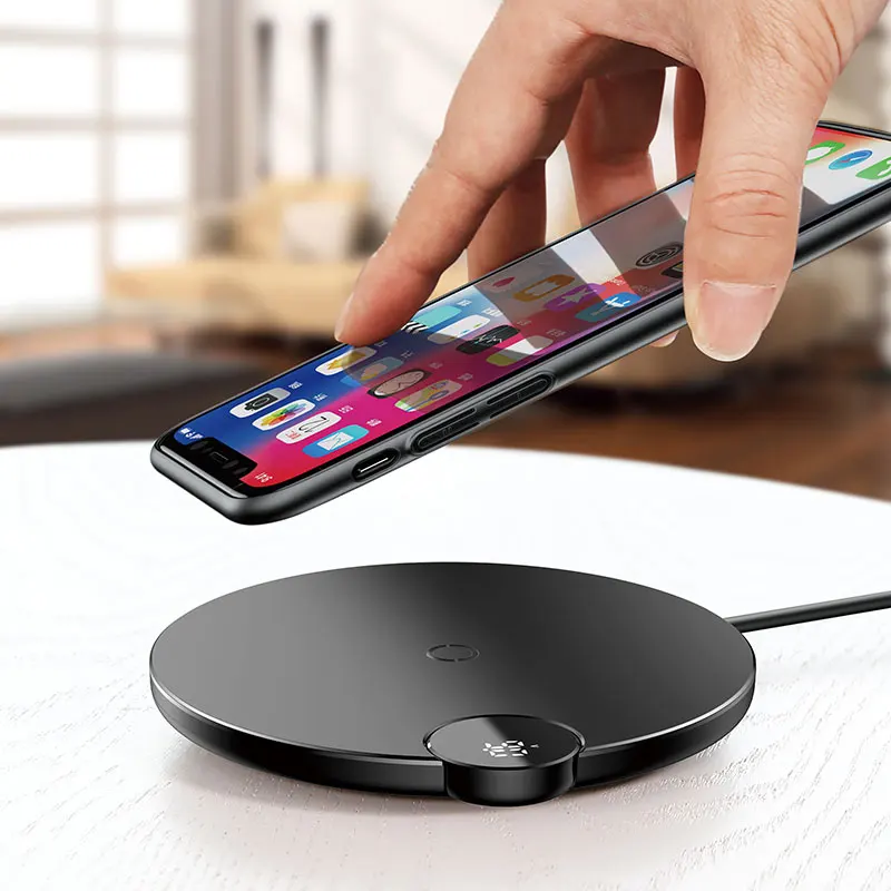 Baseus LED Wireless Charger for iPhone Xs Max X 8 Plus 10W Fast Charging Pad for Samsung Note 9 Note 8 S10 Plus
Baseus LED Wireless Charger for iPhone Xs Max X 8 Plus 10W Fast Charging Pad for Samsung Note 9 Note 8 S10 Plus