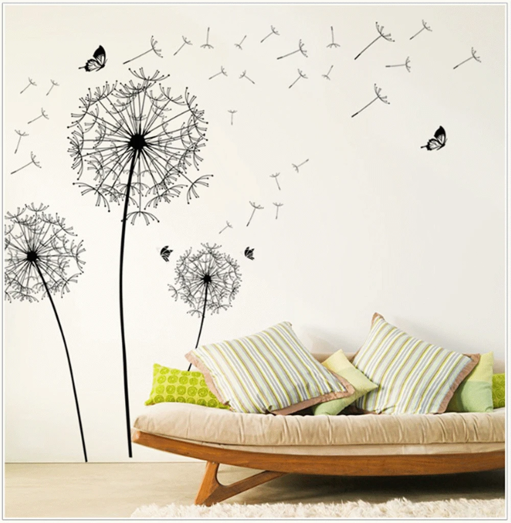 Home Wall Sticker Decor New Design Large Black Dandelion Wall Sticker Art Decals Christmas pendant Wall Sticker Xmas ornament
Home Wall Sticker Decor New Design Large Black Dandelion Wall Sticker Art Decals Christmas pendant Wall Sticker Xmas ornament