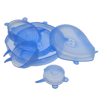 6 PCS Stretchable Silicone Fresh-Keeping Cover Multifunctional Reusable Silicone Plastic Wrap Food Sealing Cookware Kitchen Lid
6 PCS Stretchable Silicone Fresh-Keeping Cover Multifunctional Reusable Silicone Plastic Wrap Food Sealing Cookware Kitchen Lid
