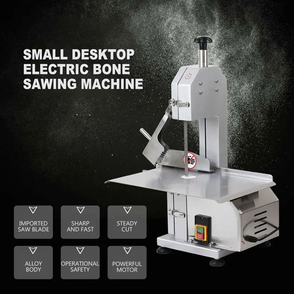 Desktop Commercial Electric Bone Sawing Machine Frozen Meat Bone Cutting Blade Trotter Ribs Fish Meat Beef Saw Machine
Desktop Commercial Electric Bone Sawing Machine Frozen Meat Bone Cutting Blade Trotter Ribs Fish Meat Beef Saw Machine