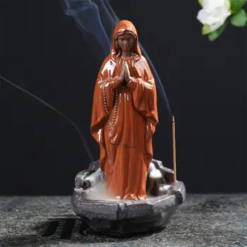 Incense Burner Backflow Waterfall Smoke Incense Ceramic Burner Virgin Mary Handmade For Home Office Decor Handicraft
Incense Burner Backflow Waterfall Smoke Incense Ceramic Burner Virgin Mary Handmade For Home Office Decor Handicraft