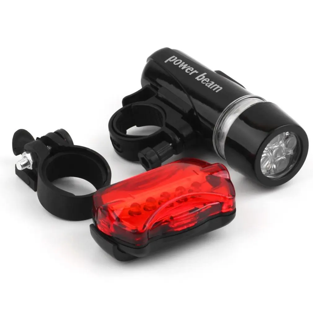 5 Water Resistant LEDs Bike Bicycle Head Light + Rear Safety Flashlight + Bracket Bicycle Accessorie Bicycle Light Black+ Red
5 Water Resistant LEDs Bike Bicycle Head Light + Rear Safety Flashlight + Bracket Bicycle Accessorie Bicycle Light Black+ Red