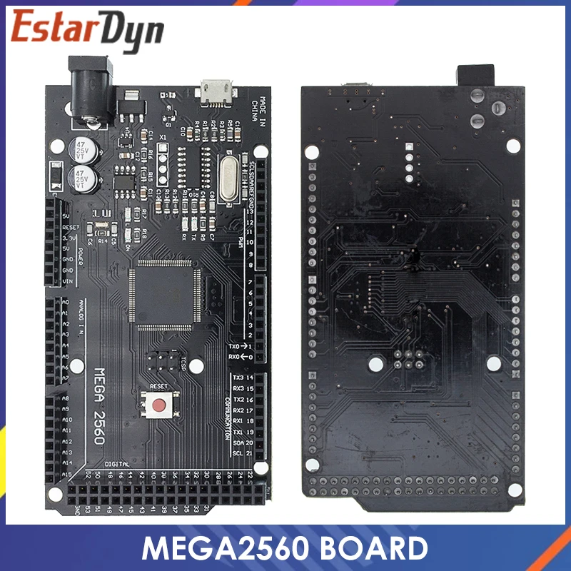 Mega 2560 R3 for MEGA2560 CH340G/ATmega2560-16AU MicroUSB. With Bootloader for Arduino
Mega 2560 R3 for MEGA2560 CH340G/ATmega2560-16AU MicroUSB. With Bootloader for Arduino