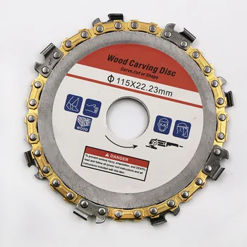 1Pcs 16/22mm 4/5 Inches Wood Carving Disc Chain Grinder Carving for Use With 4" Or 4-1/2",5"Angle Grinders Carving Tool
1Pcs 16/22mm 4/5 Inches Wood Carving Disc Chain Grinder Carving for Use With 4" Or 4-1/2",5"Angle Grinders Carving Tool