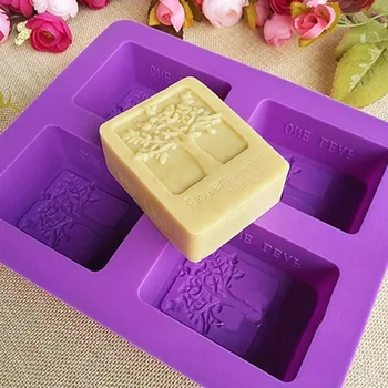 DIY Homemade Soap Mold Silicone Cake Mold Rectangular Tree Mold Four-hole Soap Mold Candle Maker Shake Qian Shu Happy Tree
DIY Homemade Soap Mold Silicone Cake Mold Rectangular Tree Mold Four-hole Soap Mold Candle Maker Shake Qian Shu Happy Tree