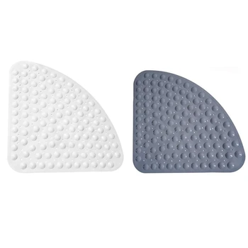Corner Shower Mat Sector Rubber Anti-Slip Quadrant Bath Mat Anti-Bacterial Suction For Shower Tub Non-Slip Bathtub Mat 54X54Cm,
Corner Shower Mat Sector Rubber Anti-Slip Quadrant Bath Mat Anti-Bacterial Suction For Shower Tub Non-Slip Bathtub Mat 54X54Cm,