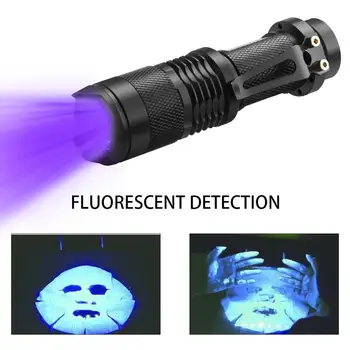 2 in 1 UV Flashlight LED Tactical Flashlight Torch 395nm Detectors for Carpet Pet Urine Catch Scorpions camping
2 in 1 UV Flashlight LED Tactical Flashlight Torch 395nm Detectors for Carpet Pet Urine Catch Scorpions camping