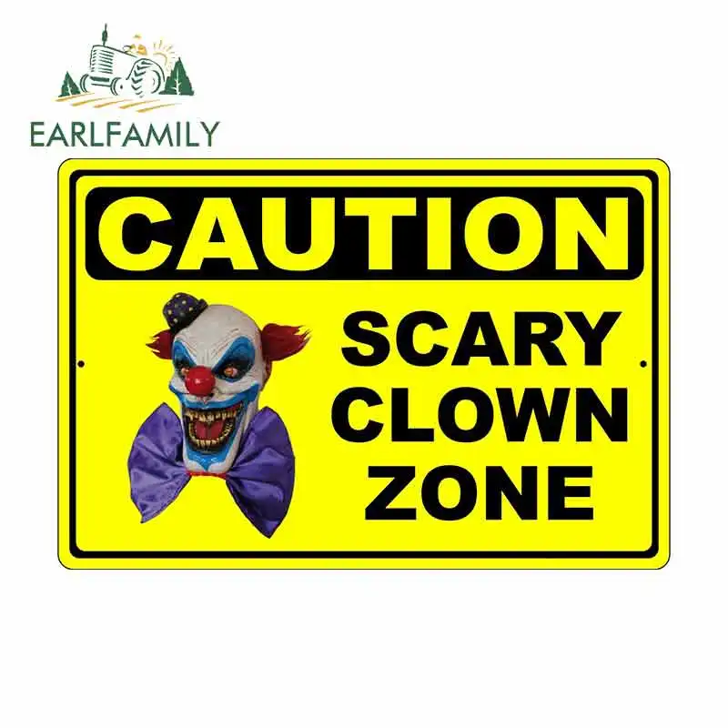 EARLFAMILY 13cm x 8.7cm for Scary Clown Zone Funny Warning Sign Funny Car Stickers Vinyl Sunscreen RV VAN Decal JDM Accessories
EARLFAMILY 13cm x 8.7cm for Scary Clown Zone Funny Warning Sign Funny Car Stickers Vinyl Sunscreen RV VAN Decal JDM Accessories