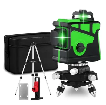 12 Lines 3D Laser Level Green Laser Line Self-Leveling 360 Degree Horizontal & Vertical Cross Lines With Tripod Outdoor
12 Lines 3D Laser Level Green Laser Line Self-Leveling 360 Degree Horizontal & Vertical Cross Lines With Tripod Outdoor