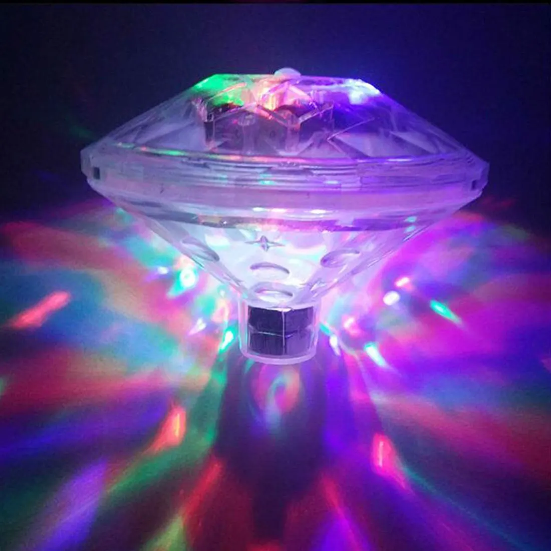 LED Light Swimming Pool Lamp Floating Underwater Colorful Projection Light Creactive Diamond Mood Lamp Powered by AAA Battery
LED Light Swimming Pool Lamp Floating Underwater Colorful Projection Light Creactive Diamond Mood Lamp Powered by AAA Battery