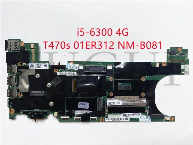 Материнская плата для ноутбука 01ER312 NM-B081 lenovo T470S со стандартным процессором 4G RAM