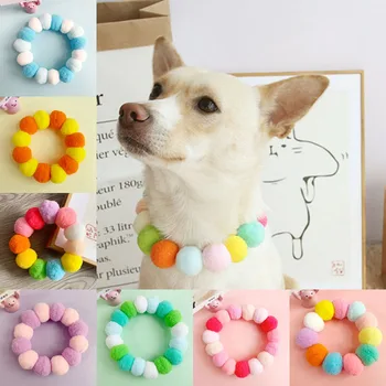 Fashion Pet Collars Colorful Cat Ball Collars Fleece Plush Kitty Puppy Collars Cute Pet Necklace Dog Accessories Pet Supplies 
Fashion Pet Collars Colorful Cat Ball Collars Fleece Plush Kitty Puppy Collars Cute Pet Necklace Dog Accessories Pet Supplies