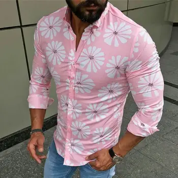 Men 2019 Spring Autumn Hawaiian print Casual Long Sleeve Shirt Soft Comfort Slim Fit Styles Brand Man Plus Size 3XL
Men 2019 Spring Autumn Hawaiian print Casual Long Sleeve Shirt Soft Comfort Slim Fit Styles Brand Man Plus Size 3XL