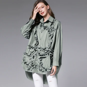 Cotton Shirts Blouses Ruffles Summer Spring 2020 Oversized Lady Full Sleeve Women Basic Elegant Loose Blouses Shirts
Cotton Shirts Blouses Ruffles Summer Spring 2020 Oversized Lady Full Sleeve Women Basic Elegant Loose Blouses Shirts