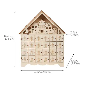 Christmas Snowman Wooden Advent Calendar Countdown Decor 24 Drawers w/ LED Light 634E
Christmas Snowman Wooden Advent Calendar Countdown Decor 24 Drawers w/ LED Light 634E