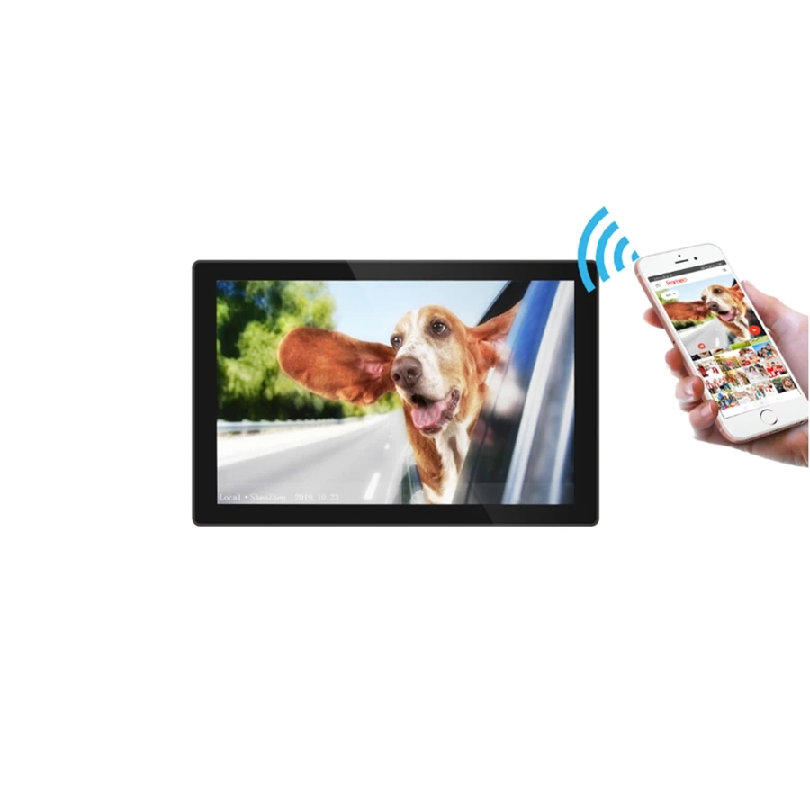 New Launch 12 inch Auto-Rotate WiFi Cloud Digital Photo Frame with IPS vfd display headphone speaker driver
New Launch 12 inch Auto-Rotate WiFi Cloud Digital Photo Frame with IPS vfd display headphone speaker driver