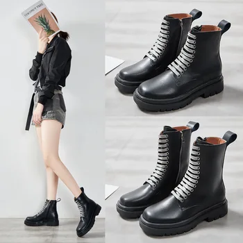 Martin boots women's 2020 autumn leather short-tube leather women boots thick-soled net red all-match short boots British style
Martin boots women's 2020 autumn leather short-tube leather women boots thick-soled net red all-match short boots British style