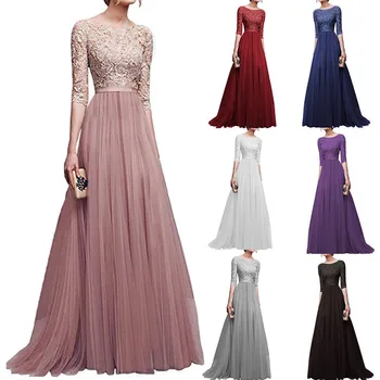 BacklakeGirls 2020 Elegant Scoop Neck Half Sleeve Ladies Chiffon Lace Evening Dress Long Vestido De Fiesta Largos De Noche
BacklakeGirls 2020 Elegant Scoop Neck Half Sleeve Ladies Chiffon Lace Evening Dress Long Vestido De Fiesta Largos De Noche