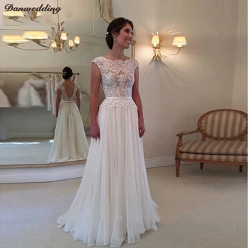 Simple Scalloped Neck Chiffon Wedding Dresses Sexy Backless Refinement Lace Applique Court Train Satin Sashes Bridal Gowns
Simple Scalloped Neck Chiffon Wedding Dresses Sexy Backless Refinement Lace Applique Court Train Satin Sashes Bridal Gowns