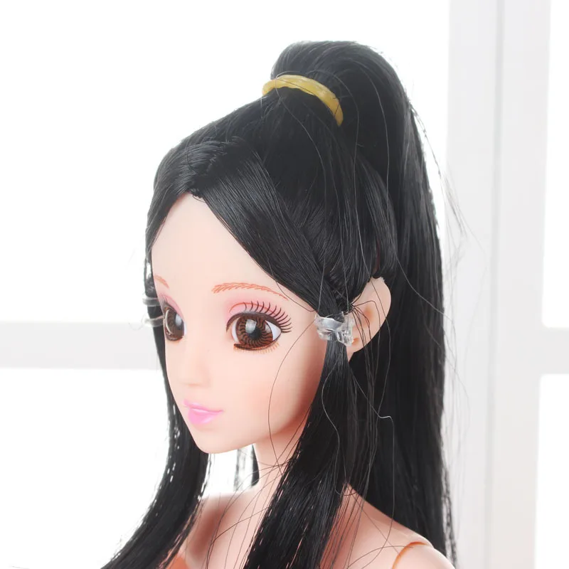 

Special Offer New Style Cake Bakery Barbie Doll Head 3D Eyes Really DIY Doll Naked Baby Universal Barbie Head
