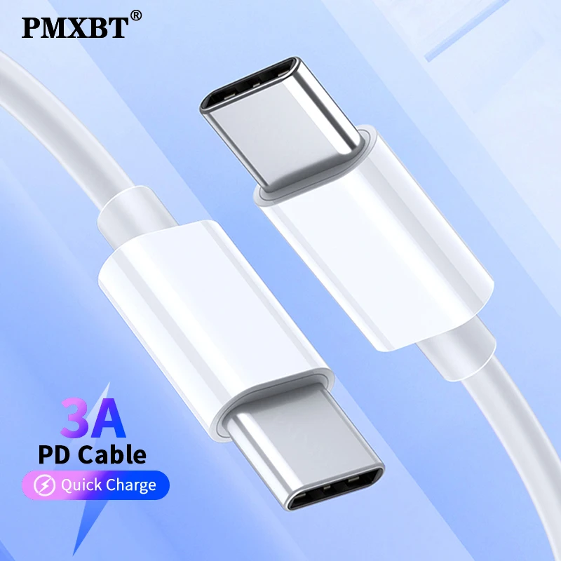 USB C To USB Type C Cable 3A 60W PD Quick Charge 4.0 Type-c Cable For Xiaomi Redmi Note 8 Samsung S20 Plus iPhone 11 Pro Macbook
USB C To USB Type C Cable 3A 60W PD Quick Charge 4.0 Type-c Cable For Xiaomi Redmi Note 8 Samsung S20 Plus iPhone 11 Pro Macbook