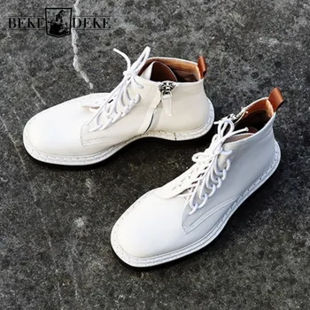 Style Lace Up Street Thick Heel Platform Women Genuine Leather Luxury Shoes Winter Black Zipper Motorcycle Ankle Boots
Style Lace Up Street Thick Heel Platform Women Genuine Leather Luxury Shoes Winter Black Zipper Motorcycle Ankle Boots