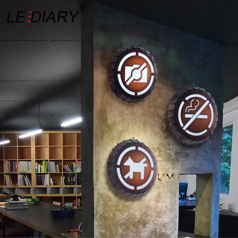 LEDIARY Beer Cover Wall Lamp Cafe Bar Restaurant Home Iron Retro Industrial Style Decorative WIFI No Smoking WC Night Lights
LEDIARY Beer Cover Wall Lamp Cafe Bar Restaurant Home Iron Retro Industrial Style Decorative WIFI No Smoking WC Night Lights