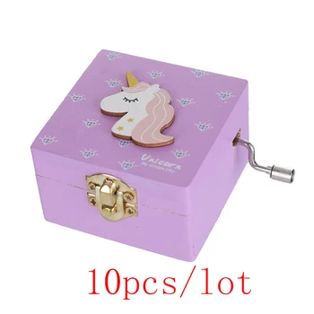 10pcs Unicorn Wooden Music Box Musical hand-Cranked Girls children Kids students Birthday Games Souvenir Gift Box Decoration
10pcs Unicorn Wooden Music Box Musical hand-Cranked Girls children Kids students Birthday Games Souvenir Gift Box Decoration