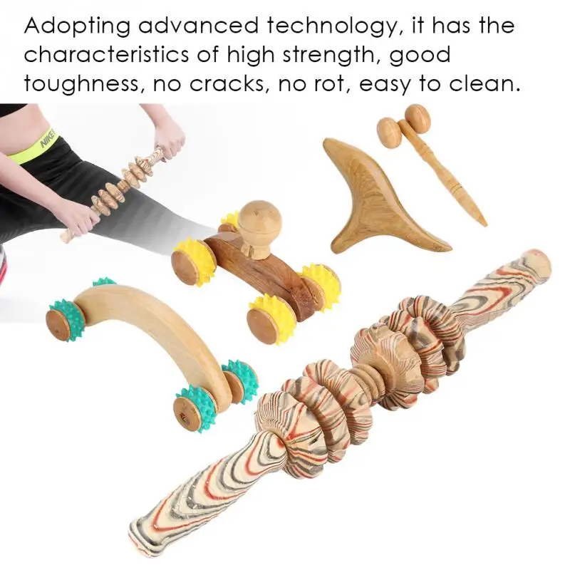 Wooden Roller Massager Muscle Trigger Point Cellulite Fat Removal Scraping Reflexology Abdomen Full Body Stress Relief Massager
Wooden Roller Massager Muscle Trigger Point Cellulite Fat Removal Scraping Reflexology Abdomen Full Body Stress Relief Massager