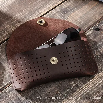 Portable Leather Glasses Storage Case Retro Protective Cover Holder Bag Sunglasses Protector 
Portable Leather Glasses Storage Case Retro Protective Cover Holder Bag Sunglasses Protector