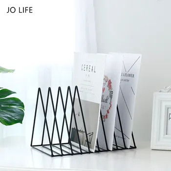 JO LIFE Home Office Nordic Style Wrought Iron Storage Holder Desktop Bookshelf Newspaper Magazine Storage Rack
JO LIFE Home Office Nordic Style Wrought Iron Storage Holder Desktop Bookshelf Newspaper Magazine Storage Rack
