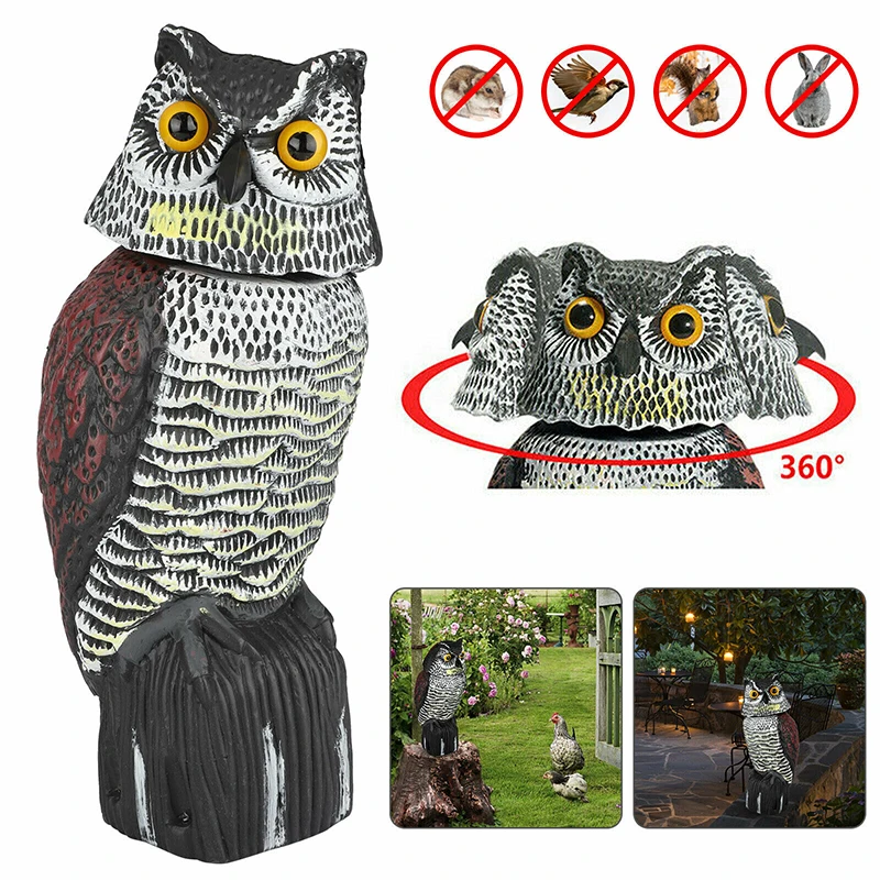 Garden Owl Ornament Fake Shaking Head Owl Decoy Pest Bird Repellent Owl Scarecrow Hunting Bait For Garden Yards
Garden Owl Ornament Fake Shaking Head Owl Decoy Pest Bird Repellent Owl Scarecrow Hunting Bait For Garden Yards