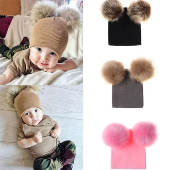 5 Colors Baby Warm Cute Hats Newborn Kids Boy Girls Autumn Winter Double Hairball Pom Hats Keep Warm Crochet Knit Beanie Cap
5 Colors Baby Warm Cute Hats Newborn Kids Boy Girls Autumn Winter Double Hairball Pom Hats Keep Warm Crochet Knit Beanie Cap