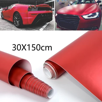 Satin Matte Chrome Metallic Red Vinyl Film Wrap Car Sticker Bubble Free Stylish Waterproof UV Resistant 30x150cm
Satin Matte Chrome Metallic Red Vinyl Film Wrap Car Sticker Bubble Free Stylish Waterproof UV Resistant 30x150cm
